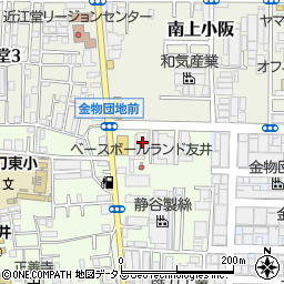 ジャパン東大阪友井店周辺の地図