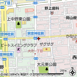 焼きたて食パン専門店 一本堂 岡山大元店周辺の地図