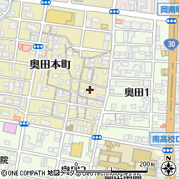岡山県岡山市北区奥田本町18周辺の地図