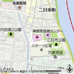岡山市立中央図書館周辺の地図