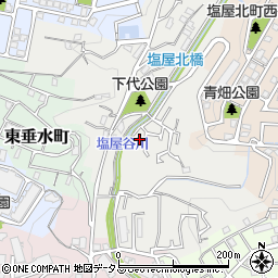 兵庫県神戸市垂水区下畑町真田周辺の地図