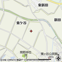 愛知県田原市東神戸町東ケ谷周辺の地図