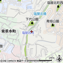 兵庫県神戸市垂水区下畑町（真田）周辺の地図