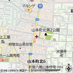 リハビリデイサービスｎａｇｏｍｉ八尾山本店周辺の地図