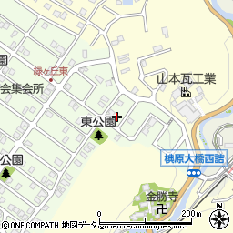 奈良県生駒郡平群町緑ヶ丘3丁目周辺の地図