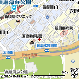 ワコーレビーチサイド須磨周辺の地図