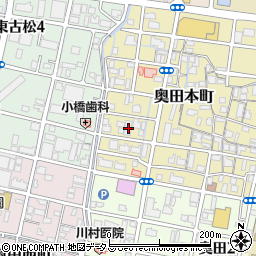 岡山県岡山市北区奥田本町15周辺の地図