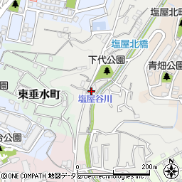 兵庫県神戸市垂水区下畑町西下代周辺の地図