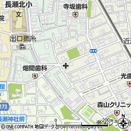 大阪府東大阪市源氏ケ丘8-23周辺の地図