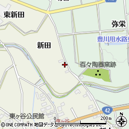 愛知県田原市東神戸町新田1周辺の地図