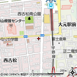 株式会社シケン　岡山営業所周辺の地図