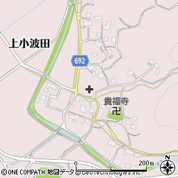 三重県名張市上小波田233周辺の地図