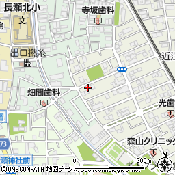 大阪府東大阪市源氏ケ丘8-24周辺の地図