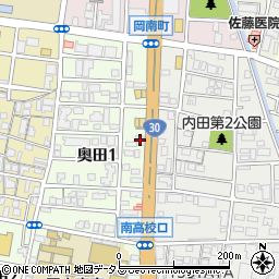 岡山珈琲館周辺の地図