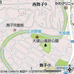舞子細道公園周辺の地図