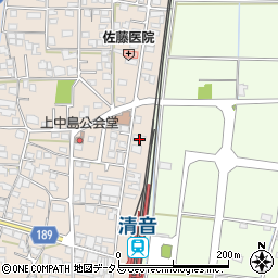 岡山県総社市清音上中島168-2周辺の地図