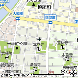 黒川染工場周辺の地図