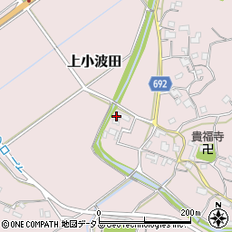 三重県名張市上小波田965周辺の地図