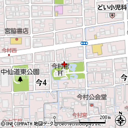 岡山県岡山市北区今4丁目3-40周辺の地図