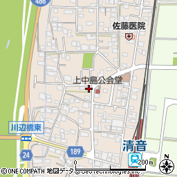 岡山県総社市清音上中島275周辺の地図