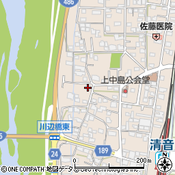 岡山県総社市清音上中島111周辺の地図