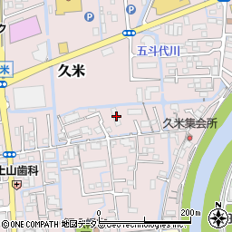 岡山県岡山市北区久米145周辺の地図