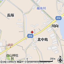 愛知県田原市西神戸町北中島周辺の地図