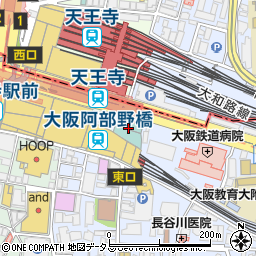 都シティ　大阪天王寺　吉野の間周辺の地図
