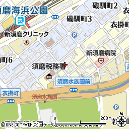 須磨マンション周辺の地図