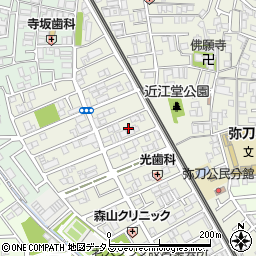 大阪府東大阪市源氏ケ丘10周辺の地図
