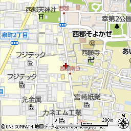 大阪府八尾市泉町1丁目6周辺の地図
