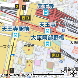 三井住友銀行阿倍野支店周辺の地図