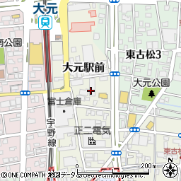 酔虎伝 大元店周辺の地図