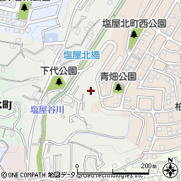 兵庫県神戸市垂水区下畑町鳶尾山周辺の地図