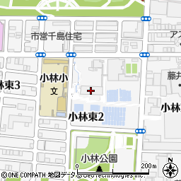 大阪市チ島下水処理場周辺の地図