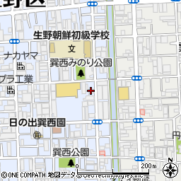 生野巽ヘルパーステーション周辺の地図