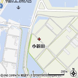 愛知県田原市中山町小新田周辺の地図