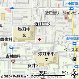 川端金属鉱業弥刀倉庫周辺の地図