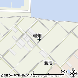 愛知県田原市中山町磯畑周辺の地図