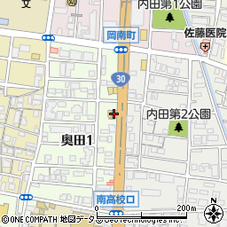 ザ・めしや岡山奥田店周辺の地図