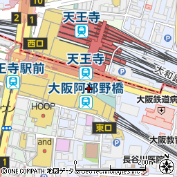 個室居酒屋 6年4組 阿倍野天王寺駅前分校周辺の地図