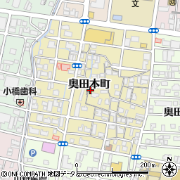 岡山県岡山市北区奥田本町周辺の地図