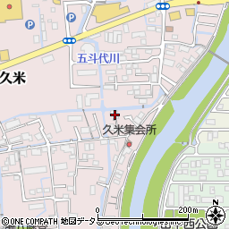 岡山県岡山市北区久米137周辺の地図