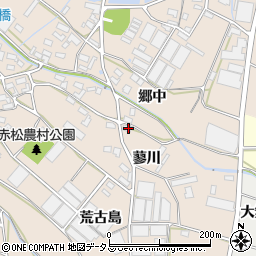 愛知県田原市西神戸町蓼川周辺の地図