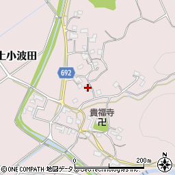 三重県名張市上小波田244周辺の地図