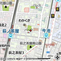 萩之茶屋中公園公衆トイレ周辺の地図