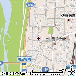 岡山県総社市清音上中島124周辺の地図