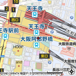餃子工房 ちびすけ 阿倍野橋店周辺の地図
