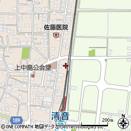 岡山県総社市清音上中島168-23周辺の地図