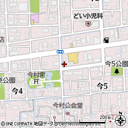 岡山ヤクルト販売株式会社　今センター周辺の地図